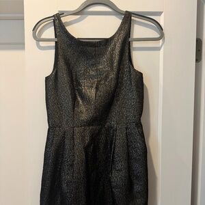 Club Monaco | Black & Gold Sleeveless Dress - Size 0